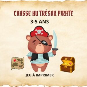 Chasse au trésor pirate à imprimer – 3 à 5 ans | Doudou Pirate